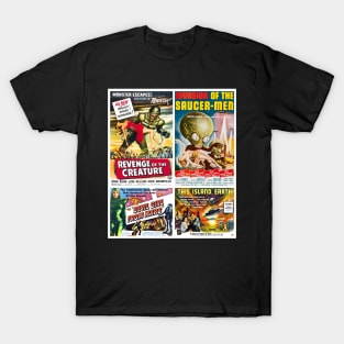 50s Sci-Fi Movie Poster Collection #4 T-Shirt